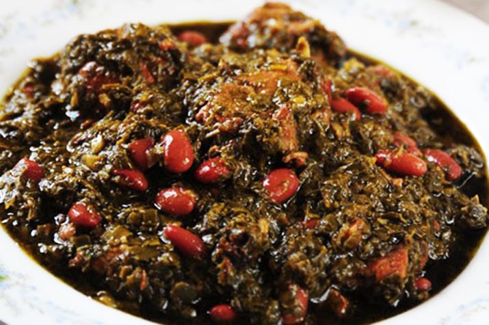چلو قرمه سبزی